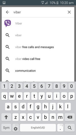 Enter the app name and select Search