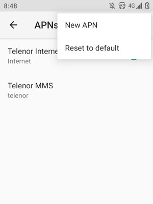 Select New APN