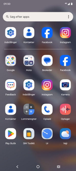 Vælg Indstillinger