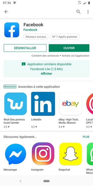 Sélectionnez OUVRIR