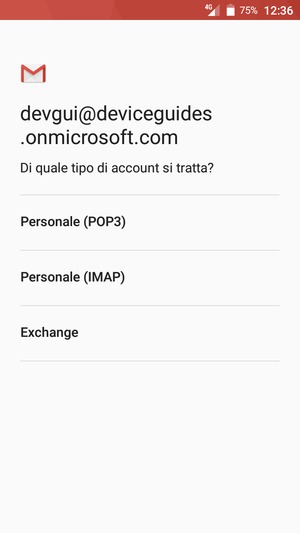 Seleziona Exchange