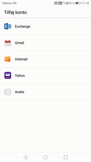 Vælg Hotmail