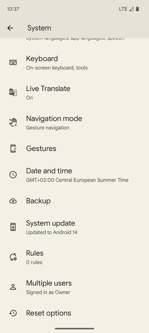 Select System update
