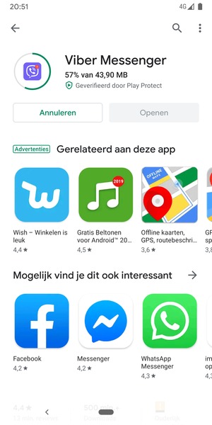 Wacht tot het installatieproces beëindigd is