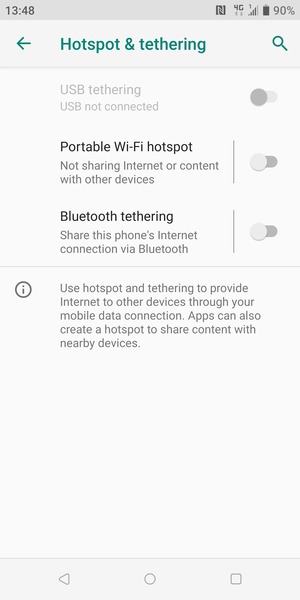 Select Portable Wi-Fi hotspot