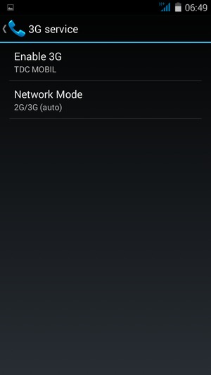 Select Network Mode