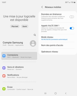 Sélectionnez Nom des points d'accès
