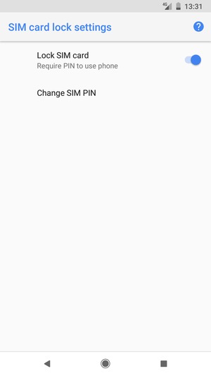 Select Change SIM PIN