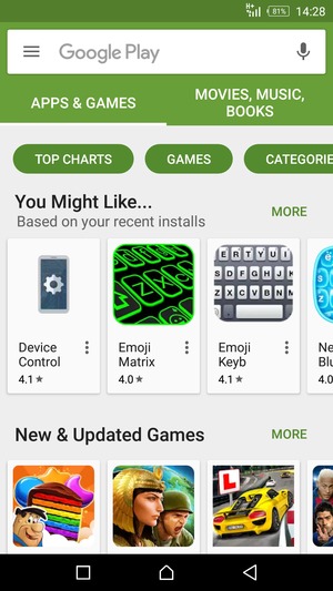 Select the Search bar