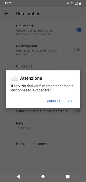 Seleziona OK