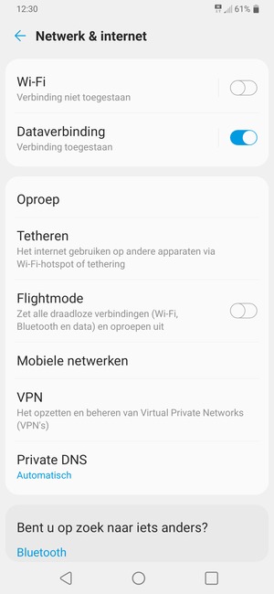 Selecteer Mobiele netwerken