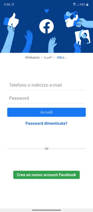 L'app è pronta per l'uso