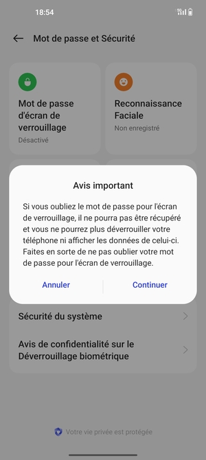 Sélectionnez Continuer
