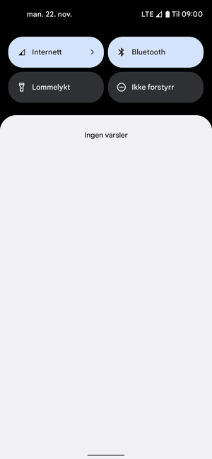 Dra ned toppmenyen igjen