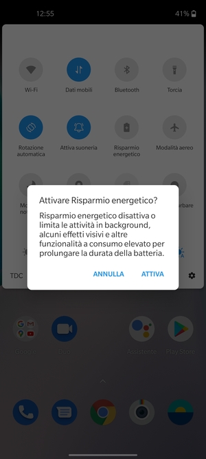 Seleziona ATTIVA