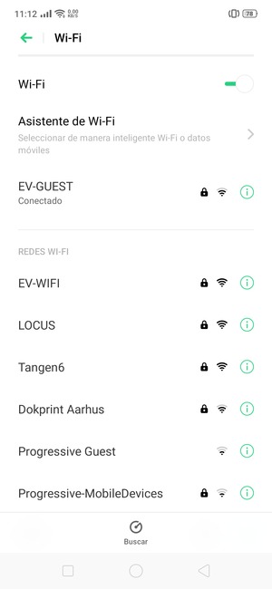Ahora está conectado a la red Wi-Fi