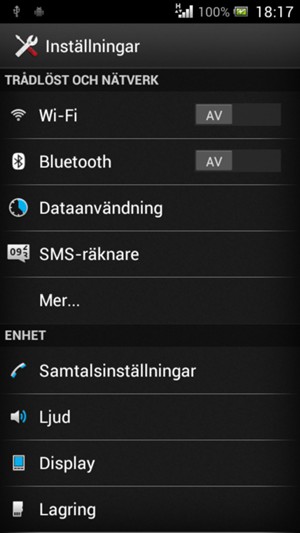 Välj Mer...