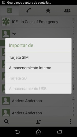 Seleccione Tarjeta SIM