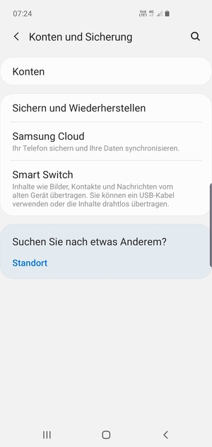 Wählen Sie Konten