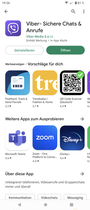 Wählen Sie Öffnen