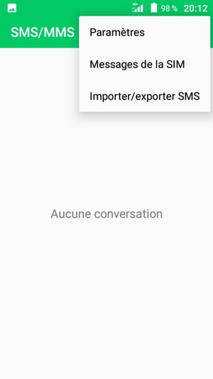 Sélectionnez Paramètres