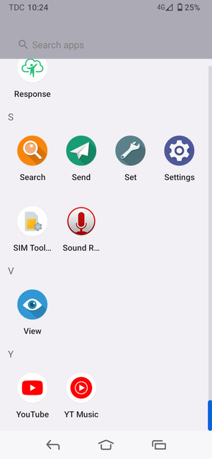 Scroll to and select Settings