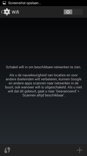 Schakel Wifi in