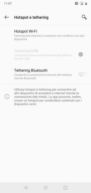 Seleziona Hotspot Wi-Fi