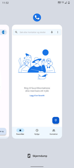 Dra apper opp for å lukke dem