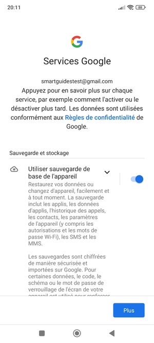 Sélectionnez Plus