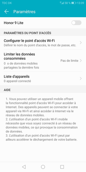 Sélectionnez Configurer le point d'accès Wi-Fi 