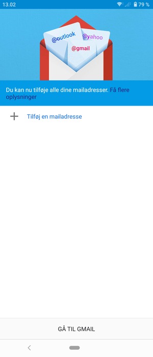 Vælg Tilføj en mailadresse