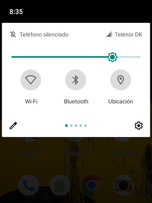 Ajuste el brillo al nivel requerido