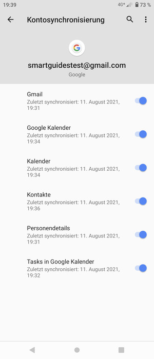 Wählen Sie die Menü-Taste