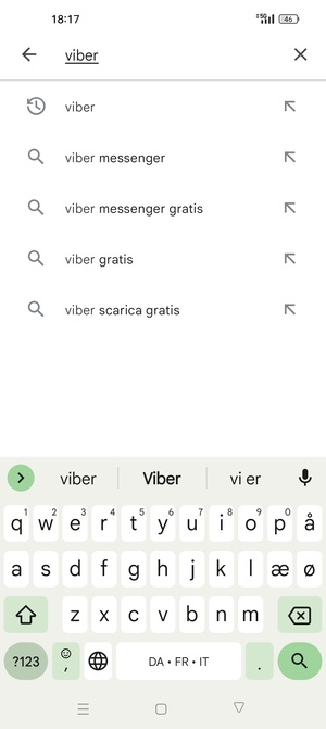 Inserisci il nome dell'app e seleziona Ricerca