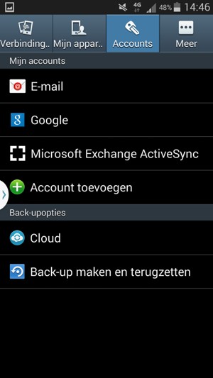 Selecteer Google