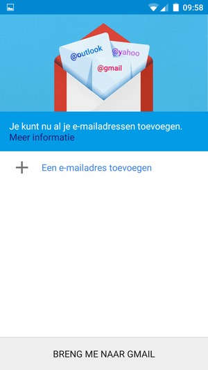 Selecteer Een e-mailadres toevoegen