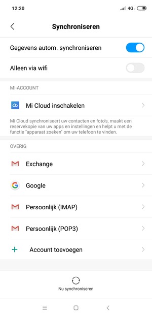 Selecteer Google