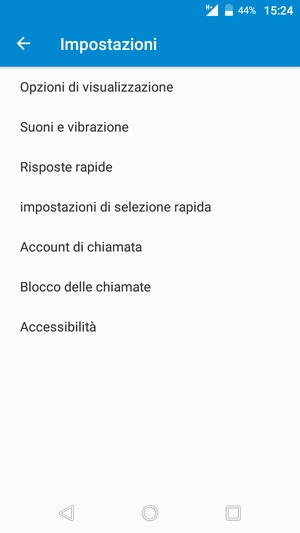 Seleziona Account di chiamata