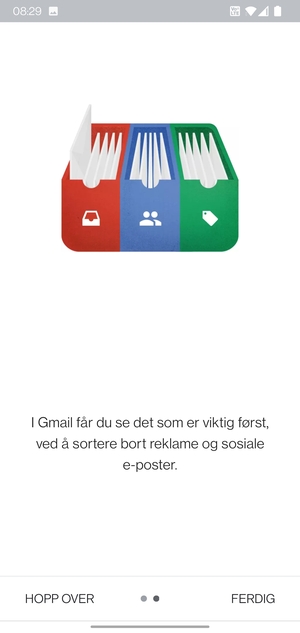 Velg FERDIG