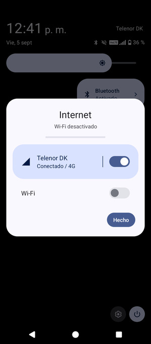 Seleccione Hecho