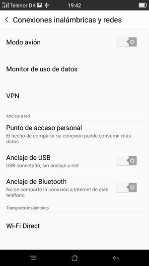 Seleccione Punto de acceso personal