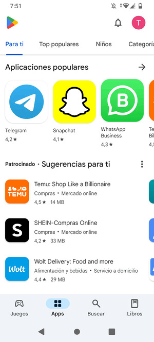 Seleccione Buscar
