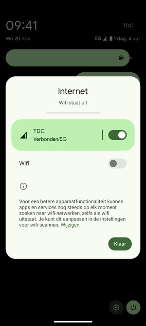 Selecteer Klaar