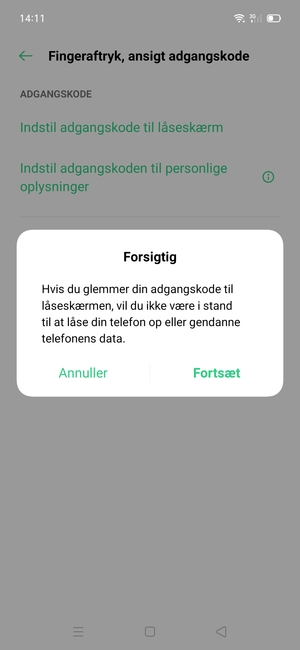 Vælg Fortsæt