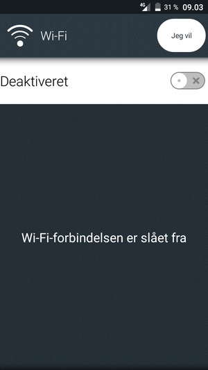 Slå Wi-Fi til