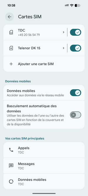 Votre eSIM est maintenant activée
