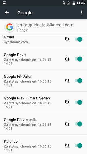 Ihre Daten werden synchronisiert