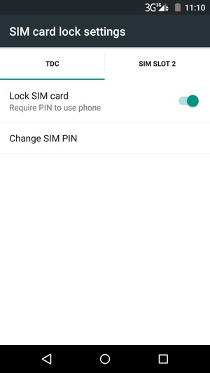Select Public and Change SIM PIN