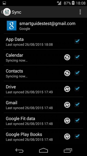 Your contacts from Google will now be synced to your smartphone